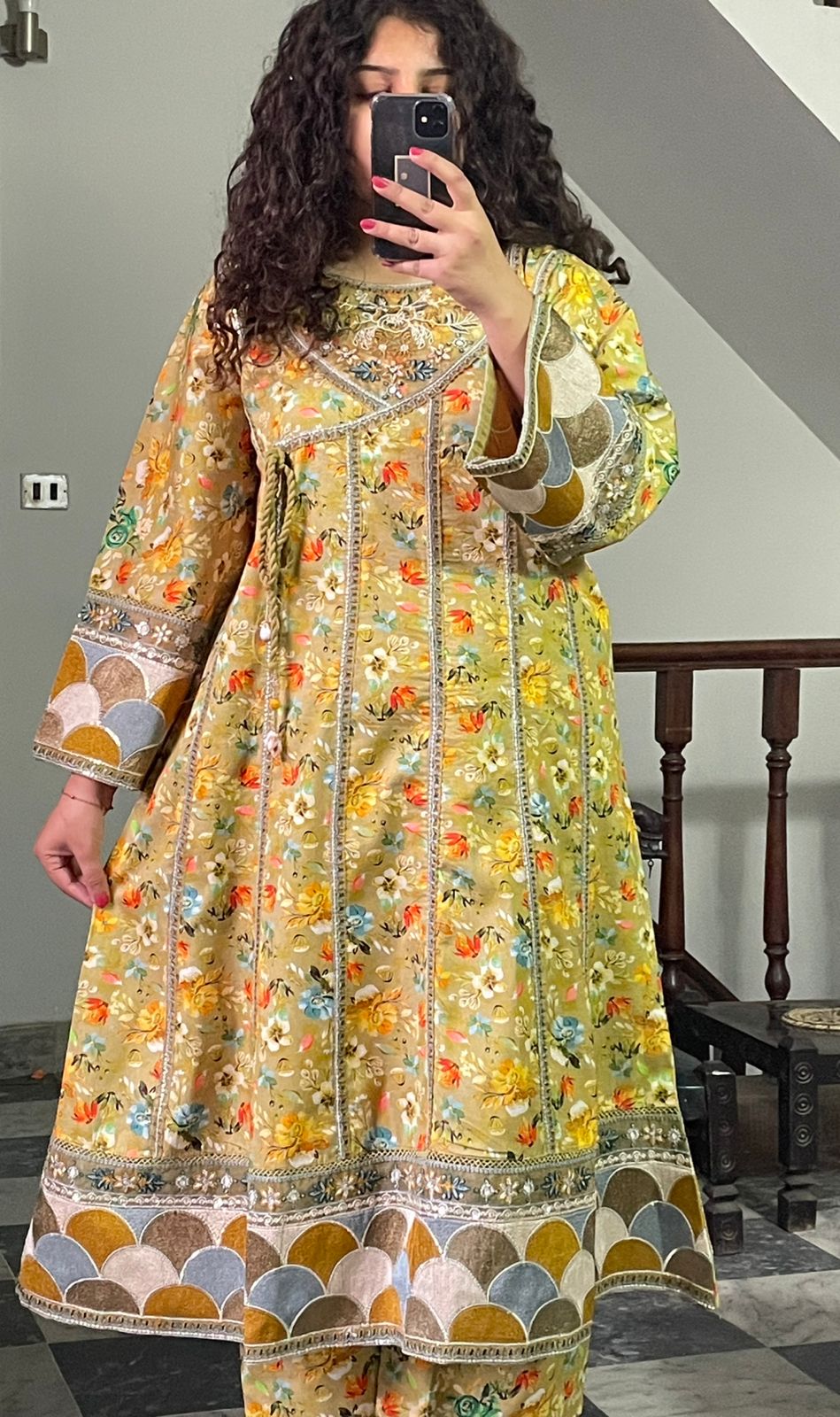 Mustard Long Frock